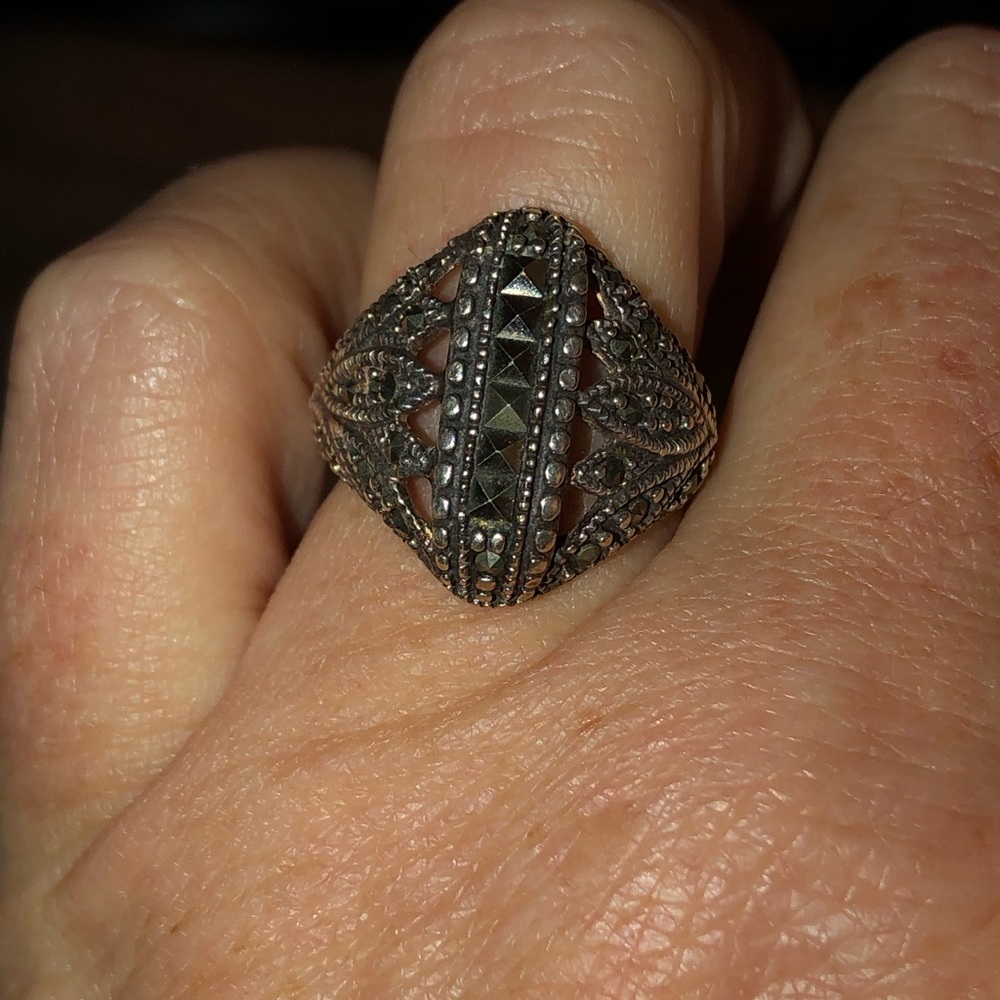 Sterling and Marcasite ring